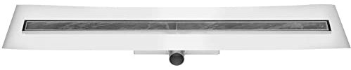 ESS edelstahl Duschrinne flach befliesbar Komplettset Easy Drain Compact 30 FF 80 cm