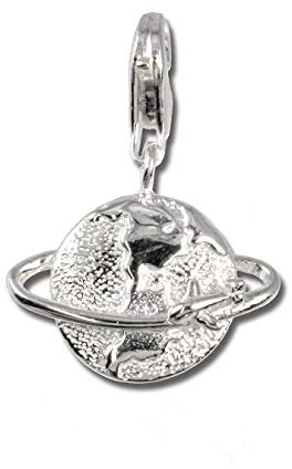 SilberDream 925er Charm Weltkugel Echt Silber Armband Schmuck Anhänger D1FC3081 Silber Charmsschmuck von SilberDream für die Frau
