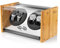 Watch Winder Smith Uhrenbeweger aus Bambusholz und Metall für 4 Uhren, WWS-B2BAM