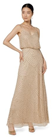 Adrianna Papell Damen-Blouson Perlenkleid
