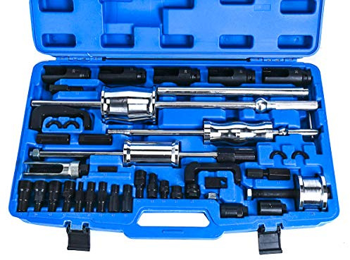 FreeTec Lot de 40 Extracteurs d’injecteurs diesel Outil avec 3 marteaux coulissants intérieurs et extérieurs pour CDI BMW Opel HDI Mercedes Toyota Renault