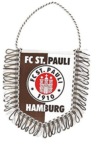 FC St. Pauli Auto Wimpel Logo Banner, Autobanner, Autowimpel - Plus Aufkleber Fans gegen Rechts