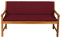 Gutekissen® Bankauflage Terrassen-Rasenbank oder Schaukel Gartenmöbel FK5 (170x50x50, Burgund)