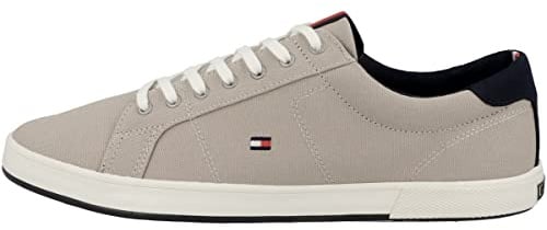 Tommy Hilfiger Hombre Vulcanized Sneaker Iconic Long Lace Zapatillas, Beige (Stone), 40 EU