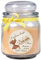 HS Candle Dankes-Duftkerze im Bonbonglas Danke, Duft: Vanille (Gelb), 300g - Brenndauer bis zu 70 Stunden, Kerze aus Glas mit Duft