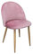 Sedia imbottita in velluto rosa mod. Sophie (Rosa, 1 pz)