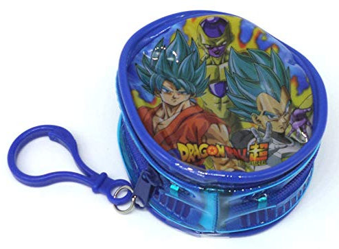 TDL Dragon Ball Z Geldbörse Portemonnaie - Offiziell Lizensiert - 8 cm - Rund - Zip-Verschluss - Schlüsselanhänger - Coin Purse