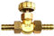 Valvola ad ago in ottone a gomito per tubo in ottone Gas/aria/GPL che regola la valvola ad ago ad angolo a saracinesca (parallelo φ10mm)