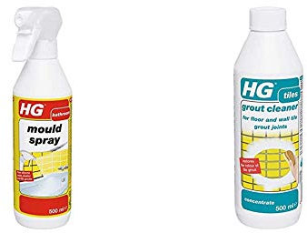 HG 186050106 Mould Spray & Grout Cleaner is a grout cleaner 500 ml - concentrated formula for floor, wall and bathroom tile grout