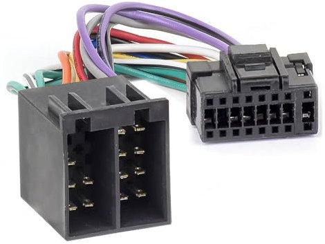 Audioproject A397 - Auto Radio Adapter Stecker ISO 16 pin kompatibel mit Alpine CDA CDE RM R RB E RI CDM Flex Iso Stecker Autoradio Adapter Universal Auto Kabel Stecker 10 x 22mm