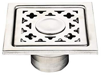 100mm x 100mm Edelstahl Bodenablauf Bad WC Deodorant Insektenschutz Anti-Rückengeschmack Tiefes Wasser Dichtung Dusche Bodenablauf, Tippe D