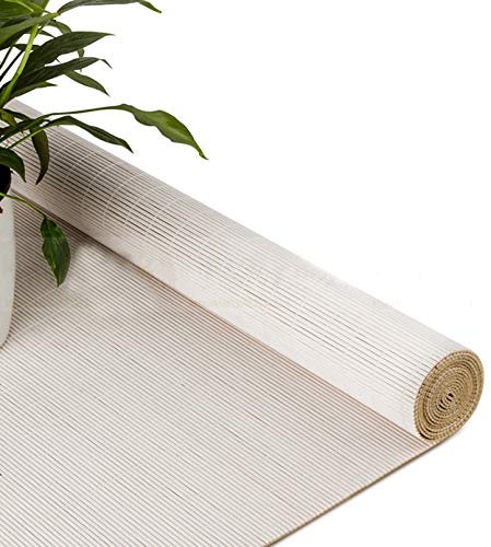 Bambusrollos Blickdicht,Lichtfilter Bambus-Rollo,Weiße Raffrollo,Sichtschutz Rollo Seitenzugrollo,Hochwertiges Fenster-Rollo Bambus,für Fenster Und Türen,Wohnzimmer,Anpassbar (60x100cm/24X39in)