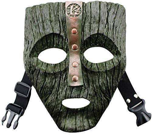 AIMAISEN Loki Maske 3D God of Mischief Cosplay Erwachsene & Kinder Maske Harz Handwerk Maskerade Zeigen Gesichtsbedeckung Kopfbedeckungen Party Requisiten Dekorationen Home Ornamente (Dark Green)