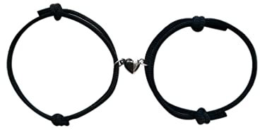 LuLiyLdJ Paar Armband Magnetische gegenseitige Anziehung Seil Geflochtenes Freundschaftsarmband Damen Herren Geschenke