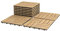 GIANTEX Lot de 10 Dalles de Terrasse en Bois d'acacia - 30 x 30 cm, Dalles de sol,Dalles de balcon, Découpables, Résistant aux intempéries, Naturel (veinure mosaïque)