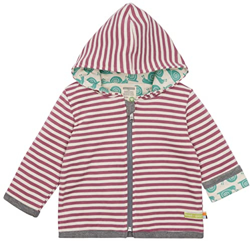 loud + proud Unisex Baby Wendejacke Ringel, Gots Zertifiziert Wendejacke (1er Pack)