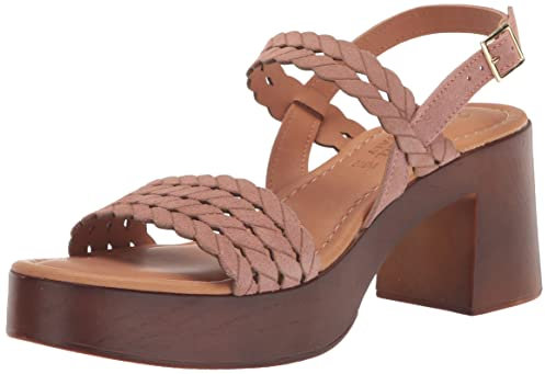 Bella Vita Damen Jud-Italien Sandale mit Absatz, Blush Wildleder Leder, 41 EU