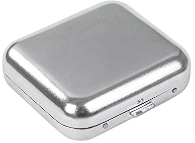 Tragbarer Mini Aschenbecher Mini Edelstahl Taschenaschenbecher Anti OdGBP Silber Taschenaschenbecher mit Deckel Mini Aschenbecher für den AußenbereichGBP Auto Aschenbecher