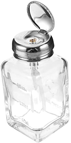 De Presse En Verre Presser Le Flacon Pompe Flacons Pompe De Dissolvant Pour Vernis à Ongles Verre Distributeur à Pression Le Bas Récipient Un Antistatique