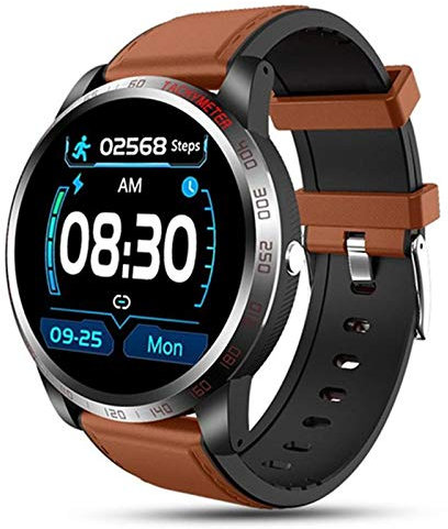 QESTO AKK Smart Watch W3 ECG + PPG HRV Pressione Sanguigna Cardiofrequenzimetro Activity Tracker Uomo IP67 Impermeabile Sport Smartwatch (A)