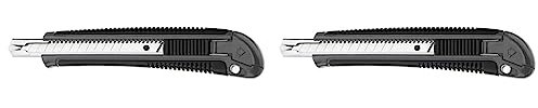 Westcott E-84002 00 9 mm Professional Knife Cutter with Blade, Black (Pack of 2)