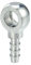 A ABSOPRO Raccord Universel Banjo Bolt Hose Barb Adaptateur de Ligne de Carburant pour Moto Voiture Ton Argenté - Lot de 1 Diamètre intérieur 8, diamètre extérieur 6 mm