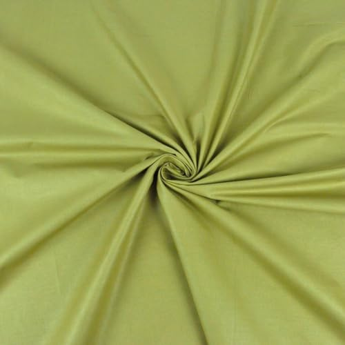Textrend Baumwollstoff Stoffe Meterware - Stoff zum Nähen - 100% Baumwolle - Weiches Antiallergisches Material - Textilien 1x1.6m - Stoffe Meterware (Khaki)