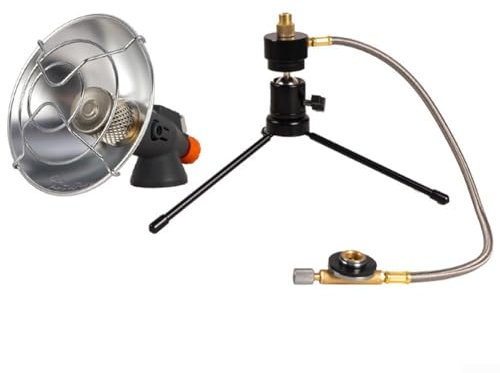 SPORTARC Kleine Mini Outdoor Heizung, Camping Winter Zelt Warm Burner, Outdoor Camping Heizung Butan Gas Herd für 360 Grad Drehung Gasheizung