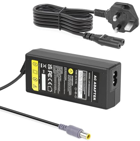 PASUKTER 20V 3.25A 65W Lenovo Thinkpad Laptop Charger, Power Supply Adapter for Thinkpad Sl410 SL500 R60 R61 T400 T410 X230 X301 Edge 11 13 14 15 E220S E420, 7.9x5.5mm