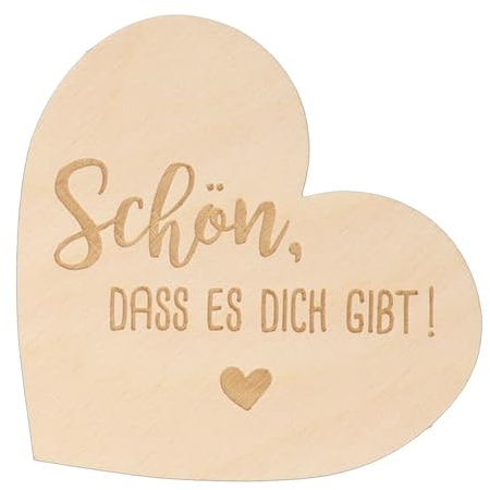 Spruchreif | Kleines Deko-Holzherz zum Aufstellen | Geschenkidee Freunde | Geschenk Partner