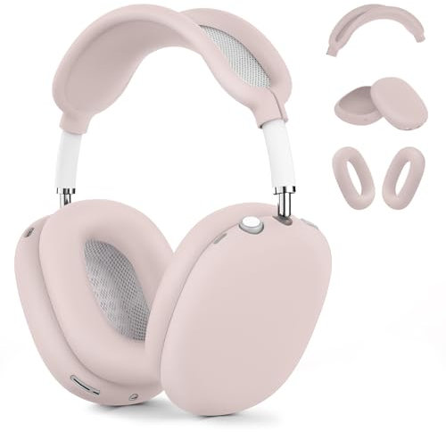 Silikon-Schutzhülle für AirPods Max – Ohrpolster, Tassen, Kopfbandschutz, Zubehör für Apple AirPods Max New USB-C (2024) (Elfenbein)