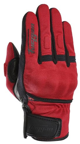 Furygan Jet D3O Lady - Damen-Motorradhandschuhe- Handfläche aus 100% Leder - Taktil - Komfort - Sommerhandschuhe - Atmungsaktiv & leicht - Mittelhandschutz D3O d30, Bordeaux