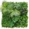 Design Vegetal | Mur Végétal Artificiel Intérieur Heaven - Mur Floral Décoration Salle de Bain 100x100 cm - Facile à Poser - Décoration Bureau avec Plantes Artificielles - Traitement Anti UV