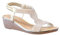 IVACHY Shoes Women's Comfort Sandals| 4cm Heel, Sparkling Adjustable Elastic Band| UK Size 3 to 7.5