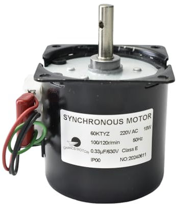 60KTYZ 220V Motoriduttore Sincrono 100/120RPM CW/CCW 18W Momento Mini moteur électrique à réducteur