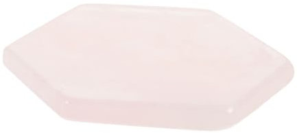 FUNOMOCYA Natürlicher Rosa Quarz-untersetzer Poliert Stein Isolier-untersetzer Für Getränke Zum Schutz Der Tischplatte