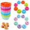 24 Stück Mini Gugelhupfform Silikon Wiederverwendbare Klein Gugelhupf Backform Muffinförmchen für Kuchen Dessert Schokolade Pudding Gelee