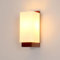 DELIPOP Applique Murale Intérieur Vintage, Moderne E27 Lampe Murale en Bois et Verre, Luminaire Mural Interieur pour Chambre Couloir Salon Escalier