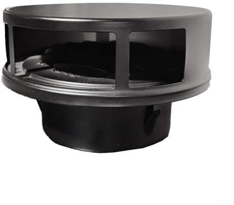 Lüftungsgitterabdeckung aus Edelstahl, mit 100 mm Abdeckkappe und Insektenschutz, für Schornsteine und Fassaden, für Innen- und Außenbereich (120 mm)