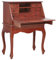 Juroupi Sekretär-Schreibtisch, 78 x 42 x 103 cm, massives Mahagoni-Holz, Schreibtisch, Computertisch, Bürotisch, Heimbüro, Arbeitszimmer, Computertisch, Braun