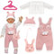 SPERMUOY Puppenkleidung 43 cm Kleidung Bekleidung Outfits für Baby Puppen,Puppenkleidung 35-43 cm mit Kleiderbügel Hasenpackung,Baby Puppen Kleidung (Keine Puppe)