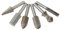 Booso 6-Teiliges Hartmetall-Fräser-Set, Wolframkarbid-Fräser zum Feinen Schnitzen, Hartmetall-Fräser, Rotationsfeile, Schnitz-Schleifbit