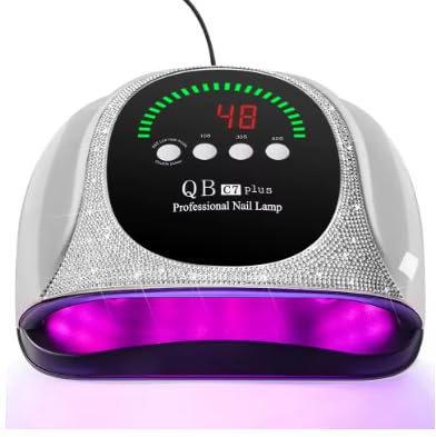 Générique Professional Nail Dryer 57 LED Diamond Nail Dryer Lamp with LCD Display White