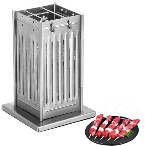 MXBAOHENG Kebab Makerbox 49 Löcher Spieß maschine Edelstahl Spieße Kebab Box String Fleischmaschine BBQ box zum Zubereiten von Fleisch/Gemse/Spieen/Kabobs/Fleischwürfel