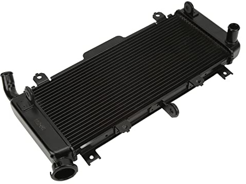 Generic Ensemble de Radiateur de Moto, Réservoir d'eau de Refroidissement à Moto Radiateur de Facile Facile Aluminium pour 650 Z650 ER650 2017‑2022