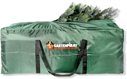 Gartenpirat Weihnachtsbaum-Aufbewahrungstasche B101 x H40 x T31cm robuste Tasche für Bäume Dekoration Schutzhülle 100% Polyester mit Reißverschluss und Tragegriffen