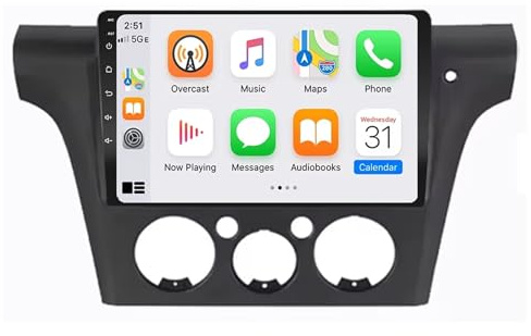 Radio para Automóvil con GPS para Mitsubishi Outlander Airtrek 1 2002-2008 Android 15 9 Pulgadas Portátil de Pantalla de Coche Lien Miroir para, 4 Core 2G+64G