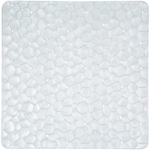 Spirella Duschmatte antibakteriell rutschfest mit Saugnäpfen - Bionic Clear - ca. 55 x 55 cm
