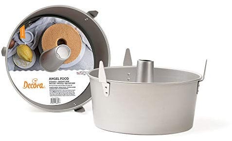 Decora 25 cm Angel Food Pan, Aluminium, Silber
