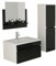 Jet-Line® | Badmöbel Set 3 Teilig | schwarz | Bad Möbel Set | Badset Badmöbel | Gastein Hochglanz | Badmoebel Waschtisch | Waschbecken Schrank Spiegel | Bäder Bad Ausstattung